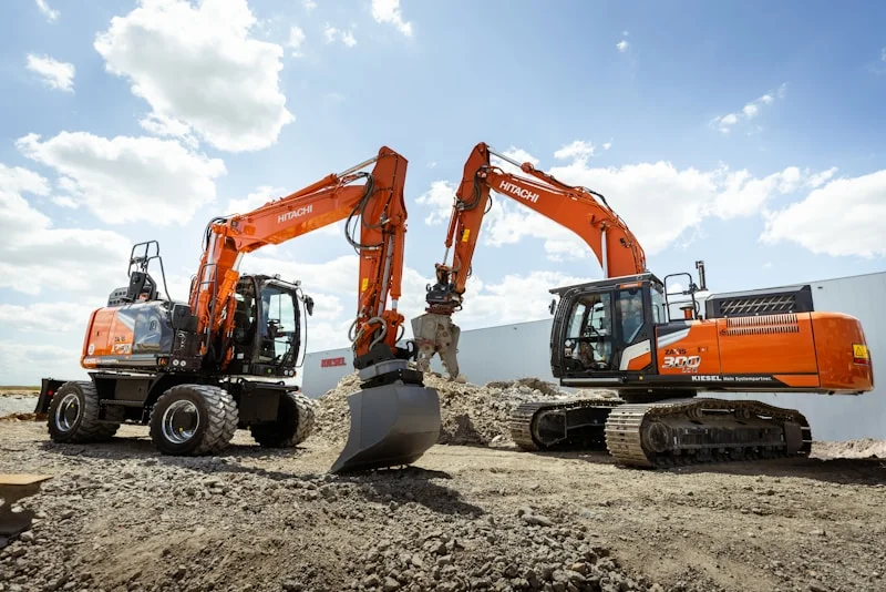 Abbrucharbeiten mit Bagger und Greifer